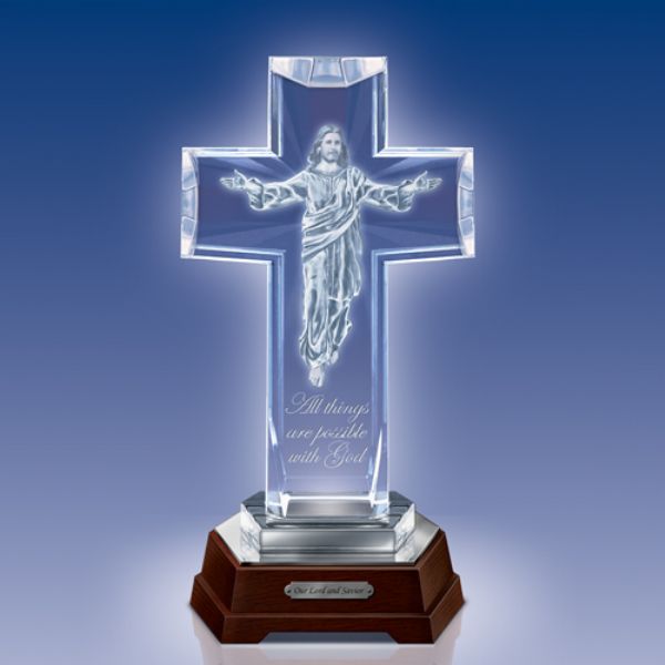 Glass Cross Sculpture series